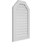 Ekena Millwork Octagonal Top Surface Mount PVC Gable Vent: Functional, w/ 3-1/2"W x 1"P Standard Frame, 26"W x 40"H GVPOT26X4001SF - alternate 5